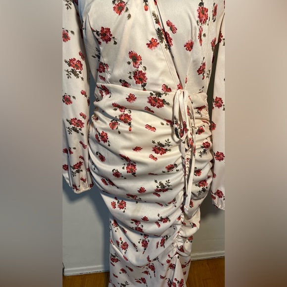 Floral Wrap Maxi Dress - Picture 2 of 5